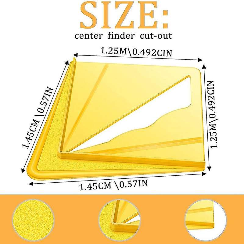 2 Pieces Plastic Center Finder for Wood Woodworkers Carpenters