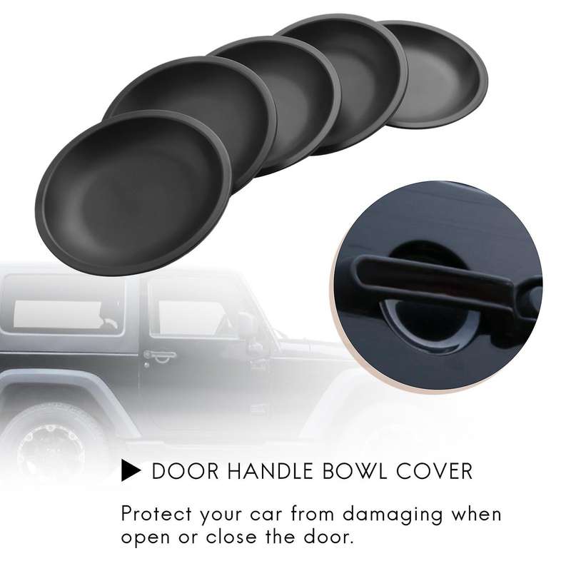 Door Handle Recess Guard Bowl for Jeep Wrangler 2007-2017 Jk 4 Door