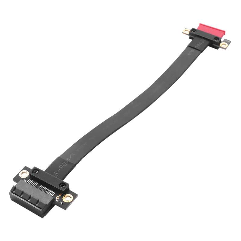 1x to 1x Slot Riser Card Converter Ribbon Extension Cable Pci-e X1