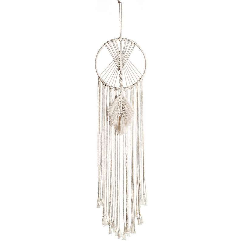 Circle Macrame Tapestry Wall Hanging Boho Leaf Children Dorm Decor