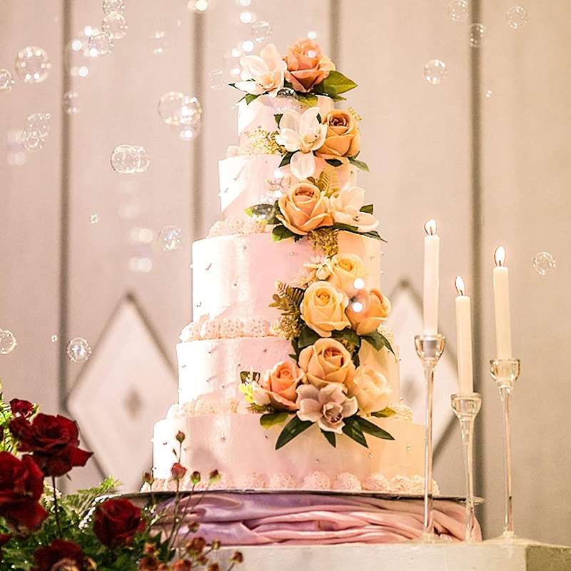 Cake Stand with 15 Plastic Dowel Rods for Multi-tier Cake Decoration