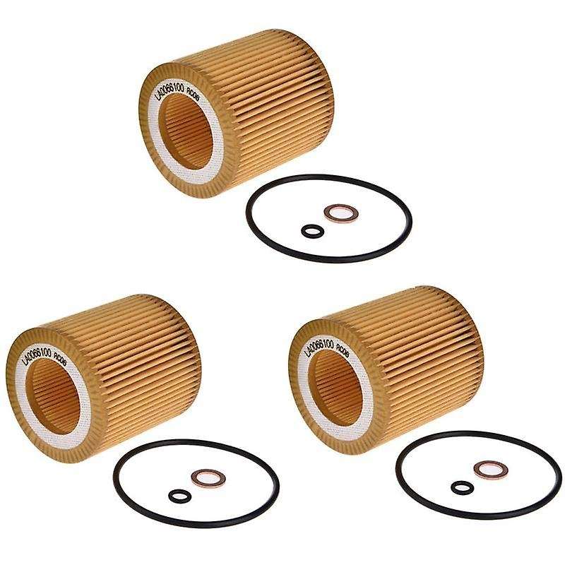 3x Engine Oil Filter Hu816x for Bmw E60 E82 E88 E90 E92 E93