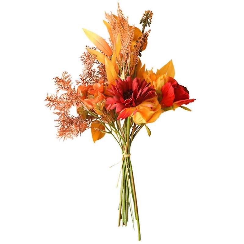 Autumn Color Simulation Bouquet Fake Flowers Wedding Decorations