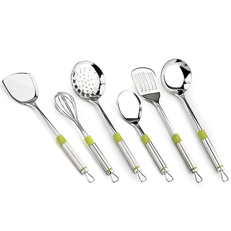 7pcs Stainless Steel Cooking Tool Set Colander Spatula Spoon Kitchen