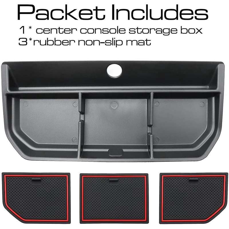 Dashboard Storage Box for Ford F150 2021 Accessories, Red