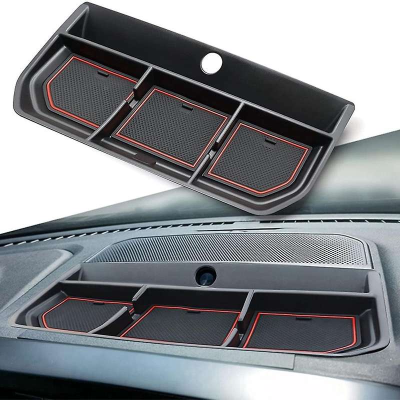 Dashboard Storage Box for Ford F150 2021 Accessories, Red