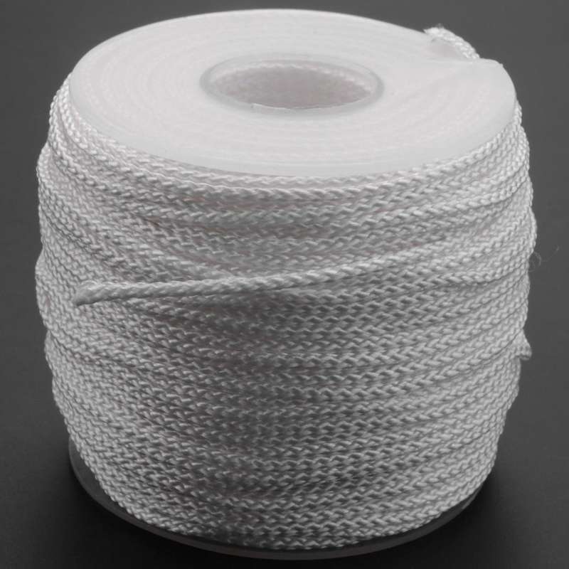 1.8 Mm White Braided Lift Shade Cord 55 Yards/roll with 4 Pcs Pendant