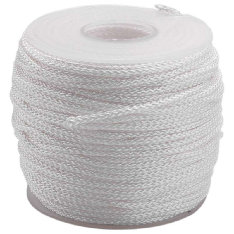 1.8 Mm White Braided Lift Shade Cord 55 Yards/roll with 4 Pcs Pendant