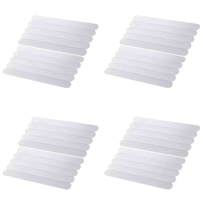 40pcs Anti-slip Strips Safety Shower Treads Bathtub Non Slip Stickers
