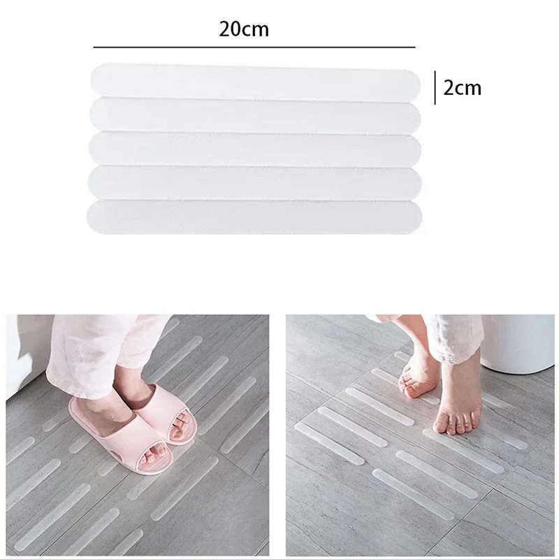 40pcs Anti-slip Strips Safety Shower Treads Bathtub Non Slip Stickers