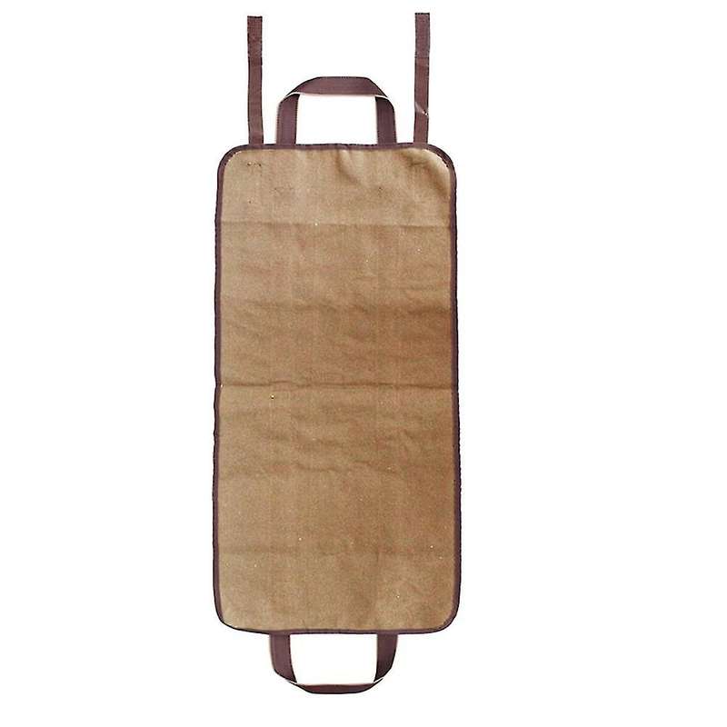 Supersized Canvas Firewood Carrier Bag Log Camping Storage Bag(brown)