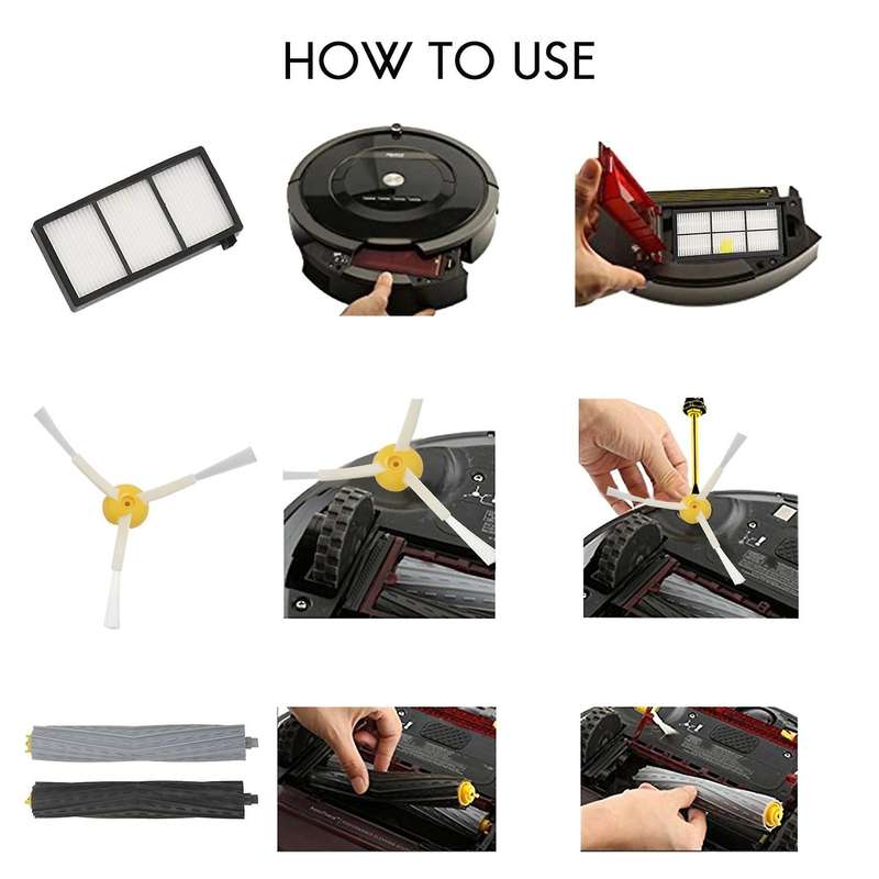 Replacement Kit for Irobot Roomba Series 805 860 870 871 880 890 960