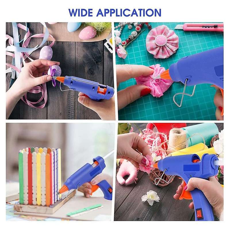 Hot Gnu Kit with 30 Glue Sticks for School Crafts 20w, Blue Us Plug