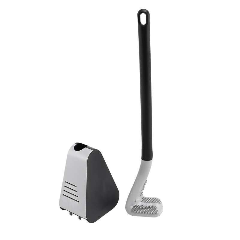 Long-handled Toilet Brush, Golf Brush Head Toilet Brush Black