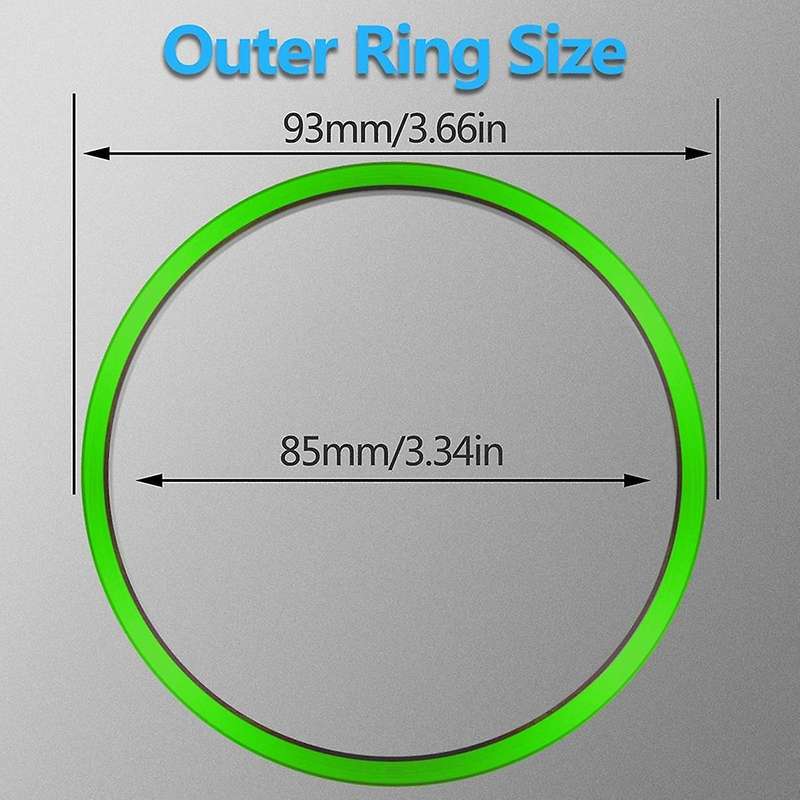 Air Conditioning A/c Outer Vent Rings Trim Decoration Cover(green)