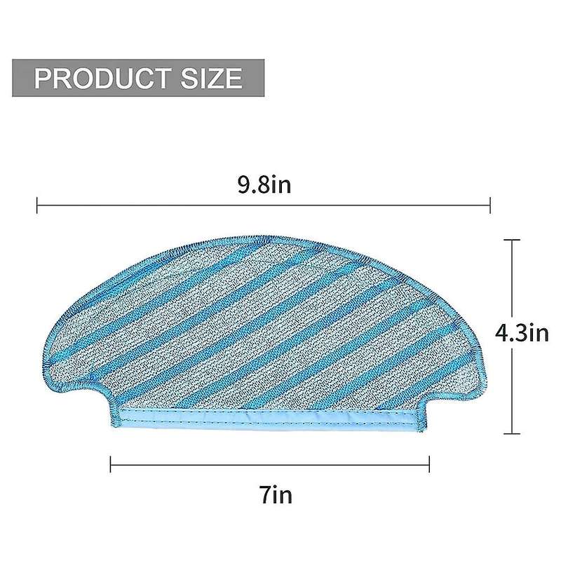 6 Pcs Replacement Mop Cloths Cleaning Pads for Ecovacs Deebot Ozmo