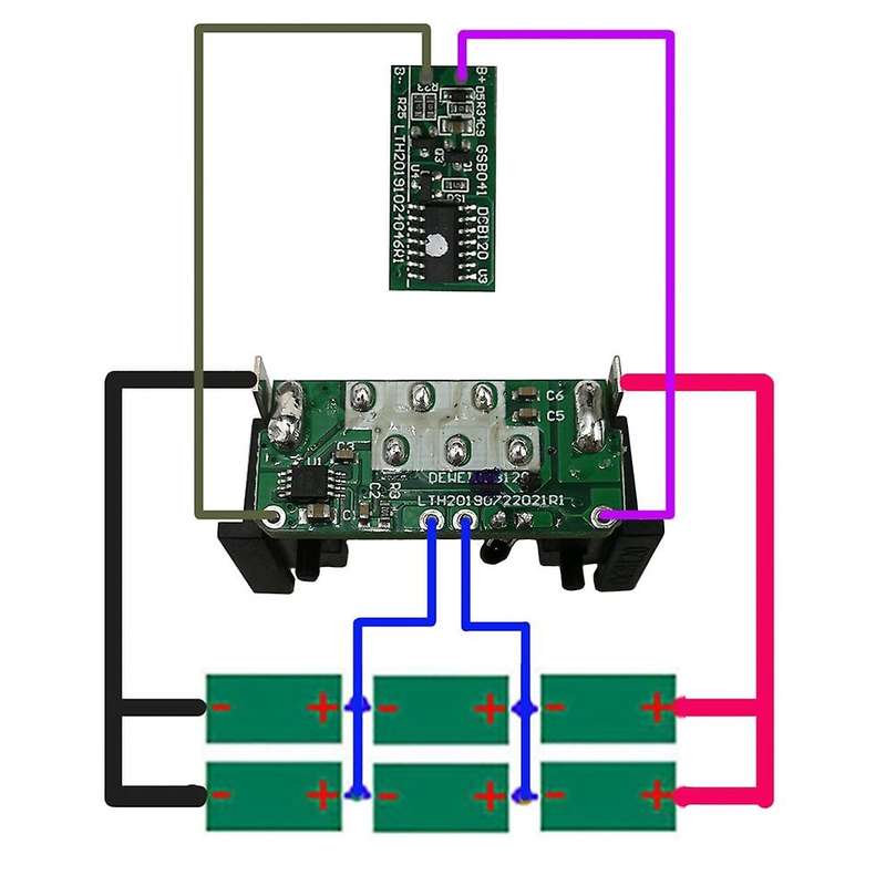 Dcb120 Battery Plastic Case Pcb Charging Protection Circuit Board Box