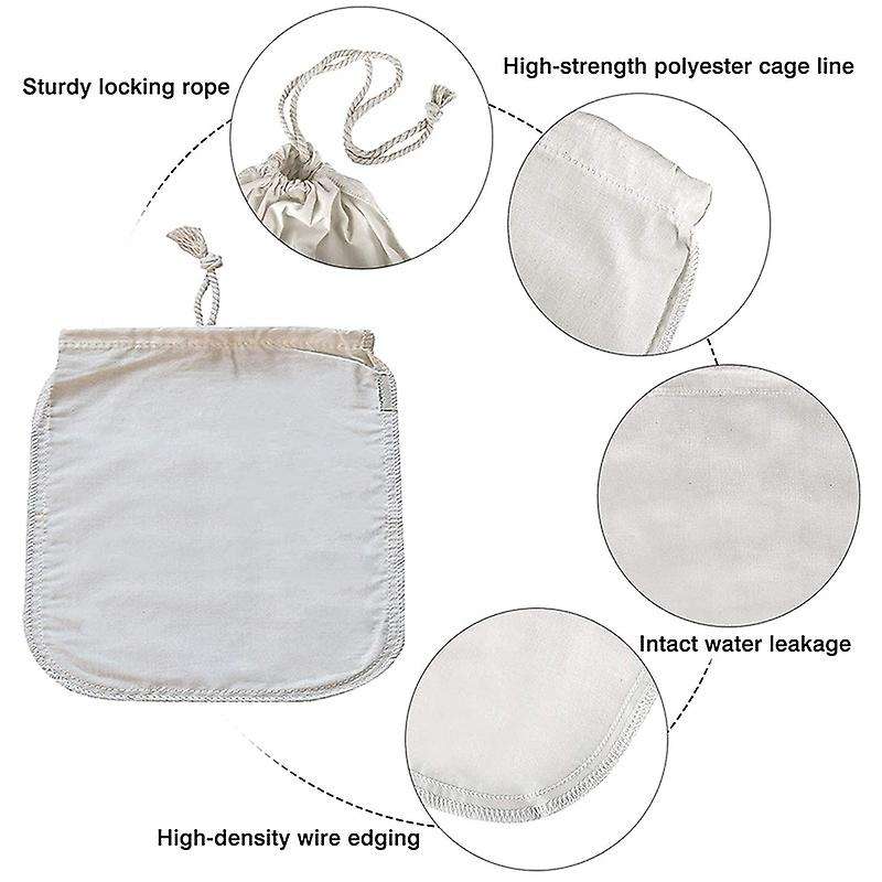 2-piece Cheese Cloth, Fine Mesh Cord Cheesecloth Bag, Cheese Cloth