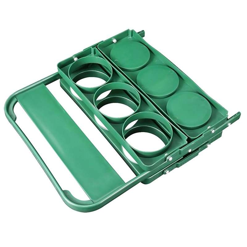 6 Holes Foldable Bottle Carrier, Portable Bbq Party Beer Jar Holders
