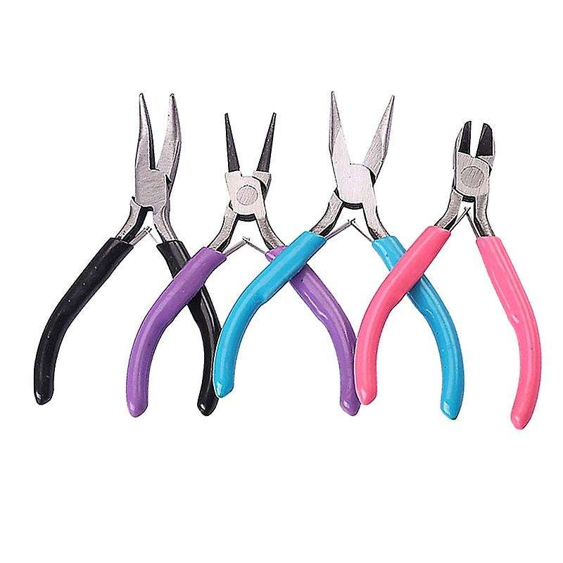 4 Pack Jewelry Making Pliers Tools Kit for Wire Wrapping Making