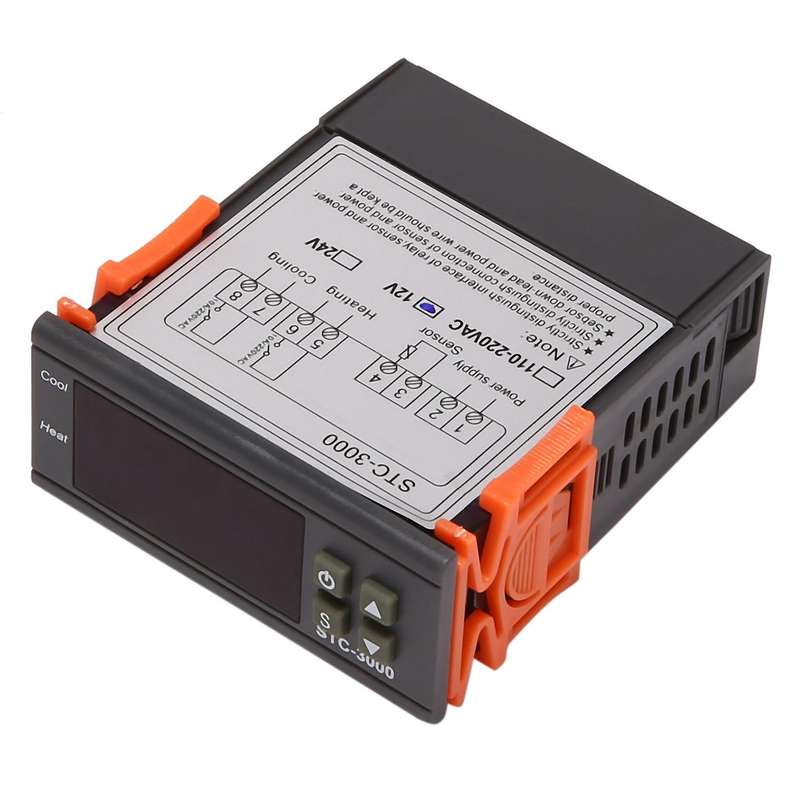 Stc-3000 12v Leddigital Temperature Controller Heating Cooling Sensor