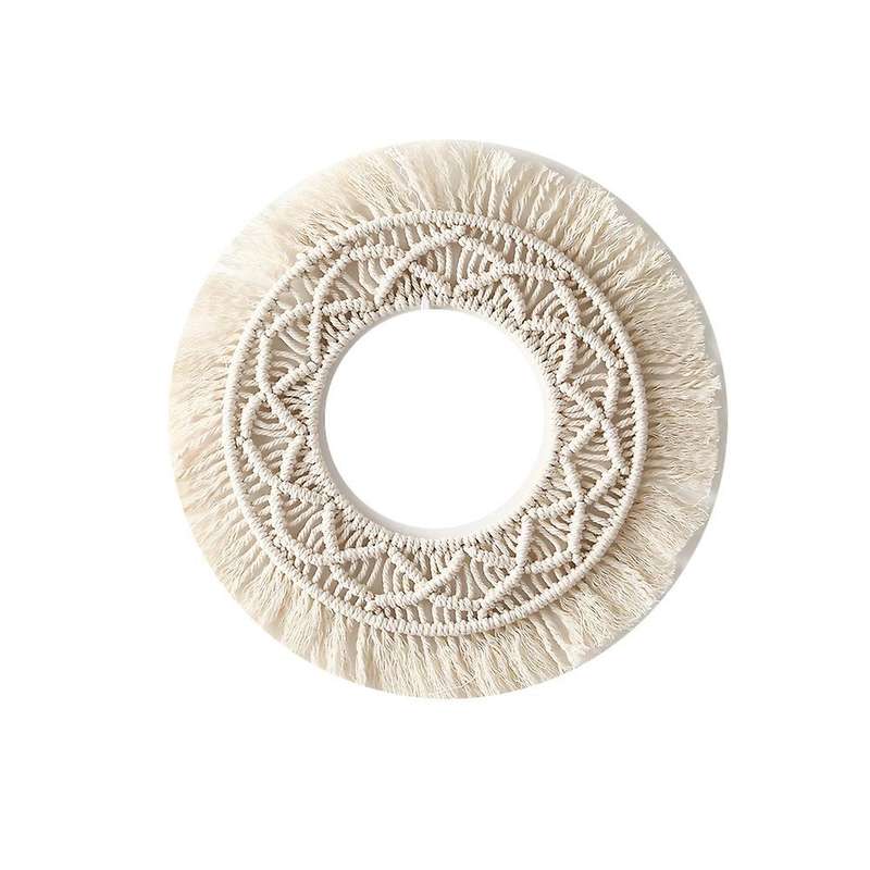 Boho Handmade Woven Macrame Backdrop Wall Tapestry for Home Decor