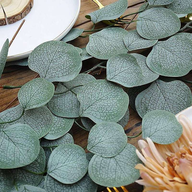 Artificial Eucalyptus Garland Fake Vine Plant with Leaves Greenery