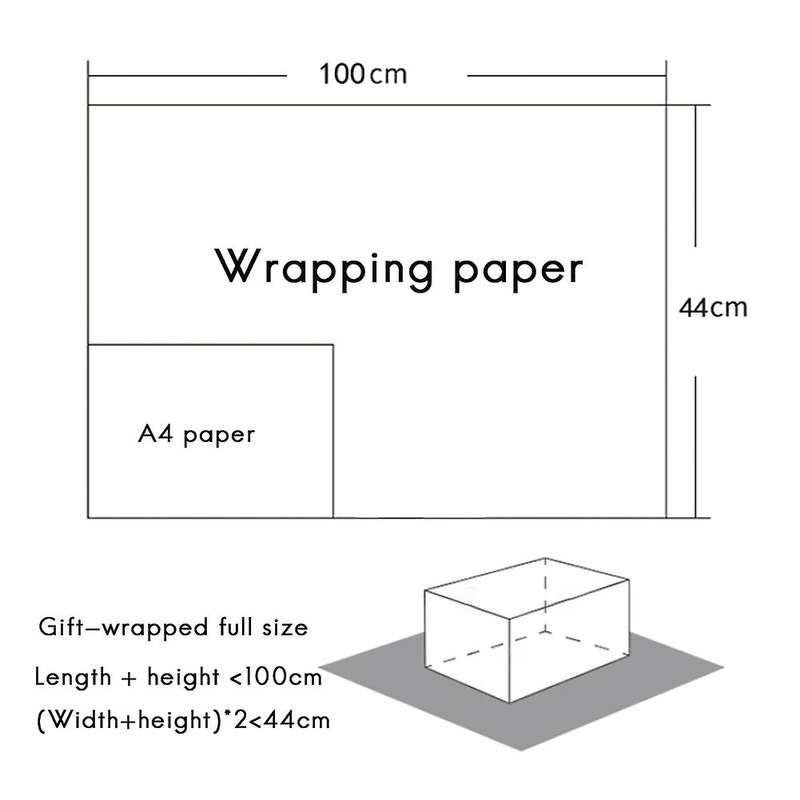 Wrapping Paper Sheets,for Christmas Party Set Of 6 Gift Wrap Papers