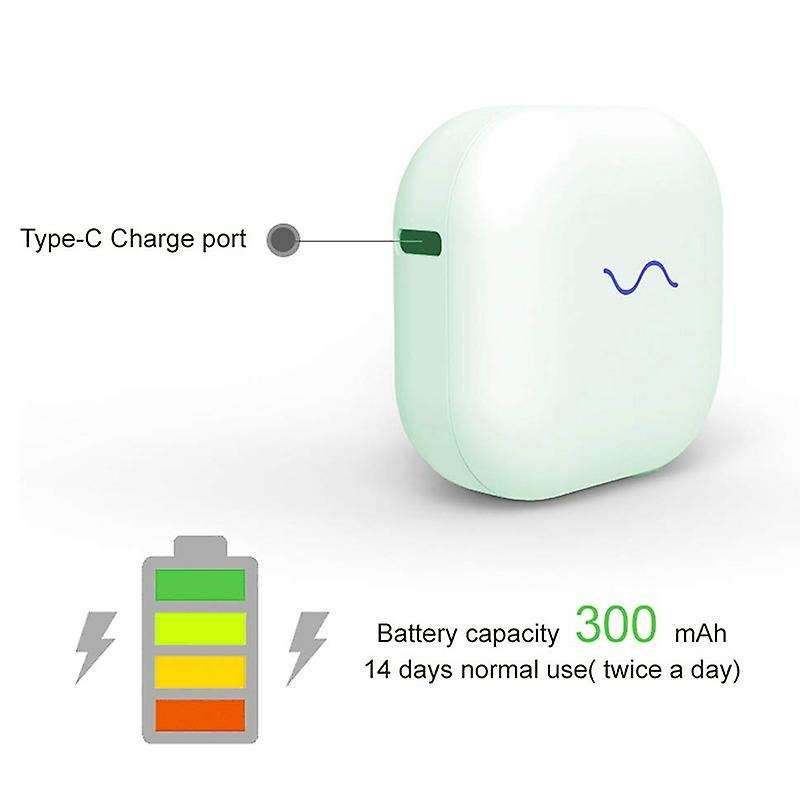 Mini Uvc Portable Wall Mount Rechargeable Toothbrush Case -white