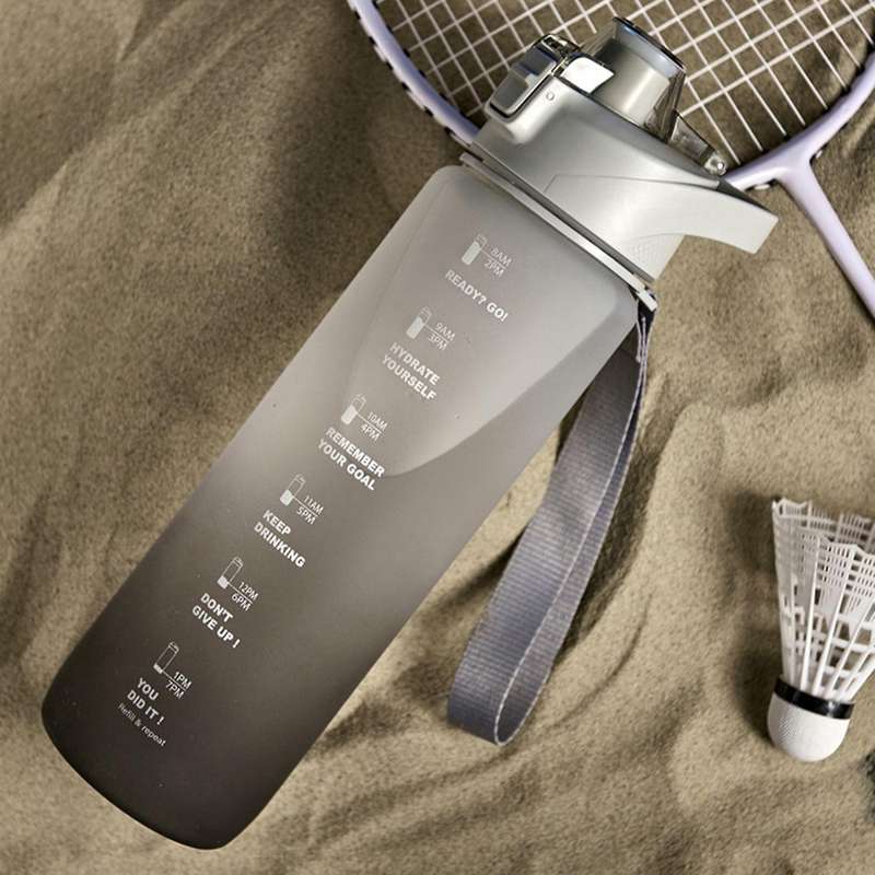 1100ml Fashion Water Bottle Color Change Design Plastic Bottles Gray
