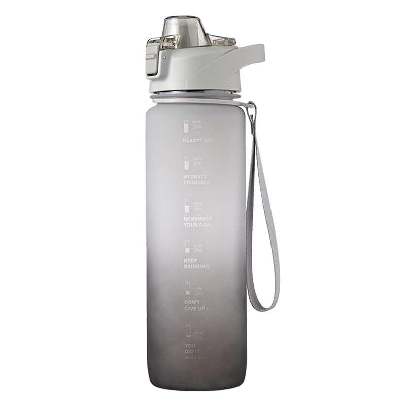 1100ml Fashion Water Bottle Color Change Design Plastic Bottles Gray
