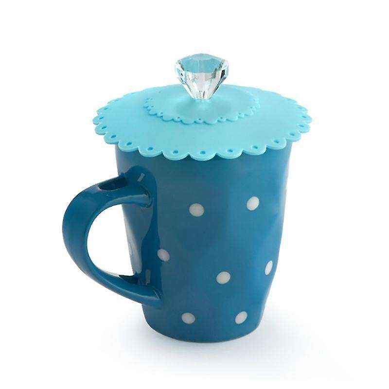 6pcs New Cute Anti-dust Silicone Glass Cup Cover Coffee Mug Cover