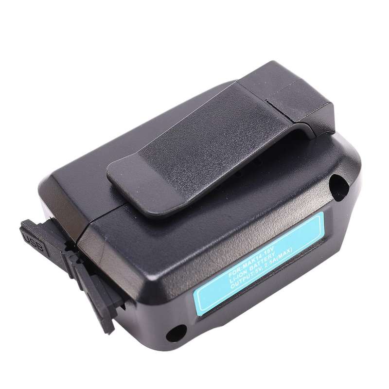 Usb Power Charging Adapter Converter for Makita Adp05 14.4-18v Black