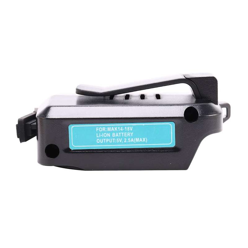 Usb Power Charging Adapter Converter for Makita Adp05 14.4-18v Black