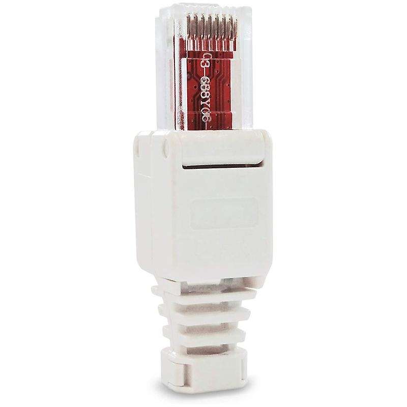 10 X Network Connectors Tool-free Rj45 Cat6 Lan Utp Cable Plug