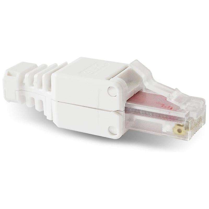 10 X Network Connectors Tool-free Rj45 Cat6 Lan Utp Cable Plug