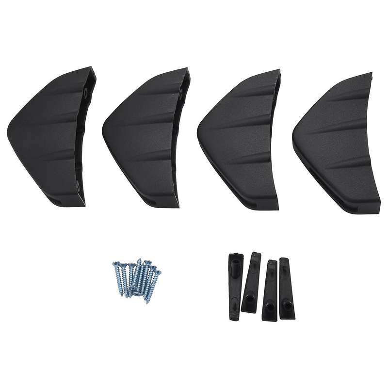 4 Pcs Universal Car Rear Bumper Lip Diffuser Shark Fin Style Car Back