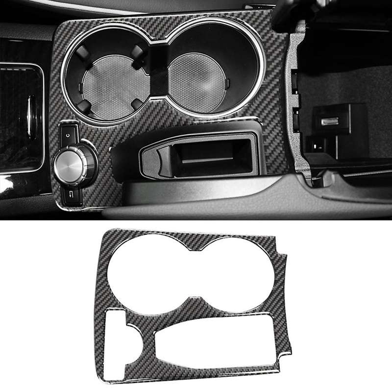 Armrest Box Water Cup Holder Panel Carbon Fiber Decoration Sticker
