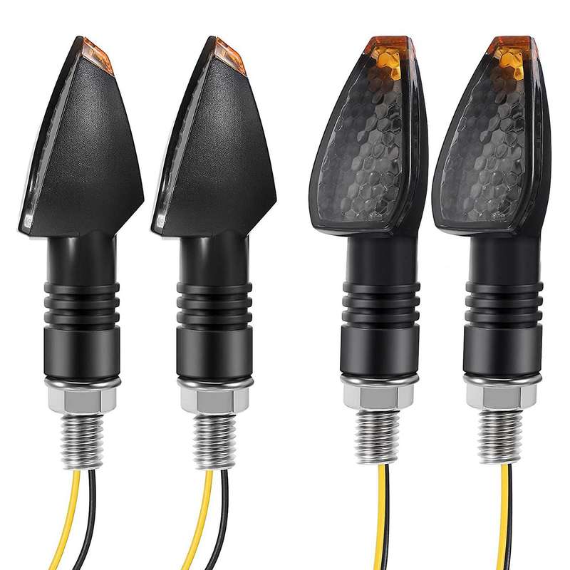 4 Pcs Indicators Flowing Turn Signal Lights 14 Led 12v Motorbike