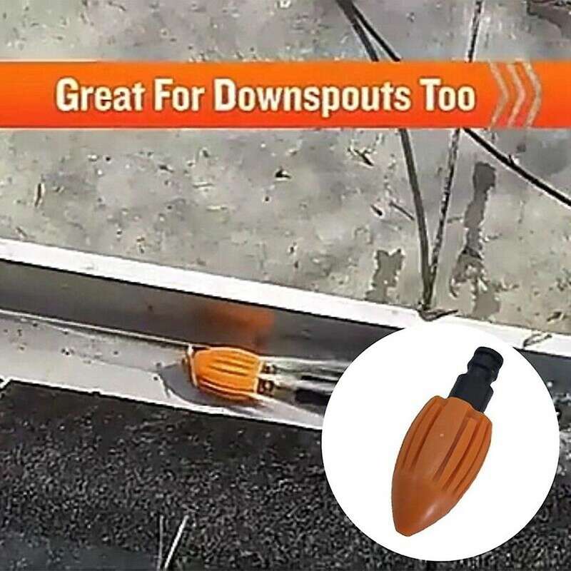 The Water Rocket Cleaning Nozzle Drain Pipe Cleaning Tools-orange