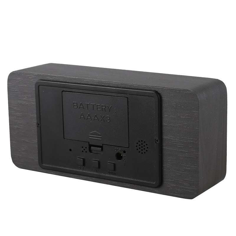 Clock Temperature Humidity Clocks,black + White Subtitles