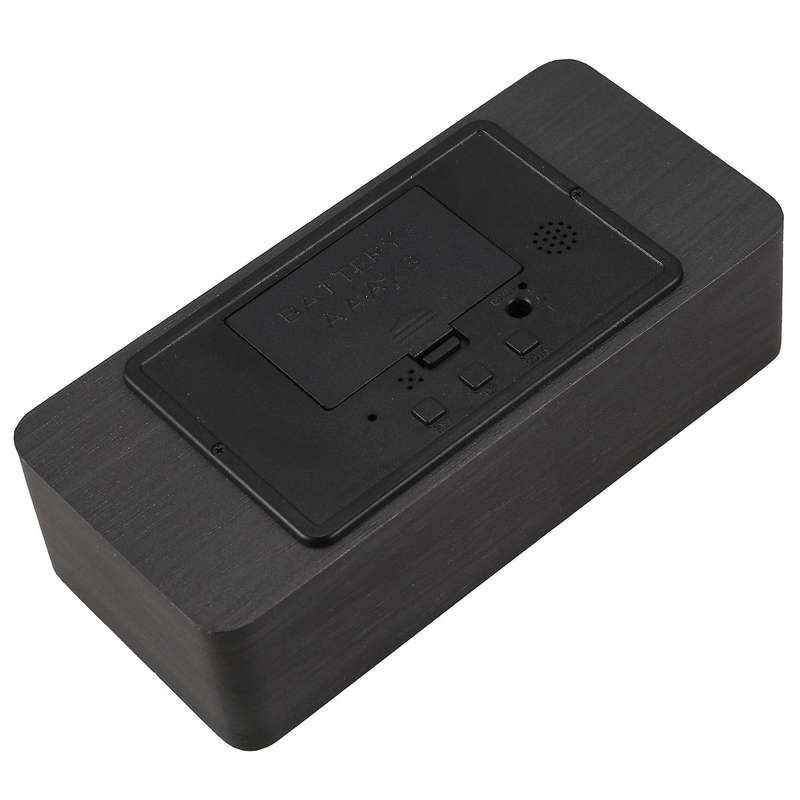 Clock Temperature Humidity Clocks,black + White Subtitles
