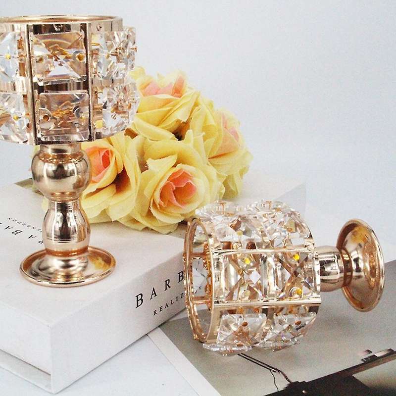 Crystal Votive Tealight Candle Holder Candlestick Home Table Decor ,s