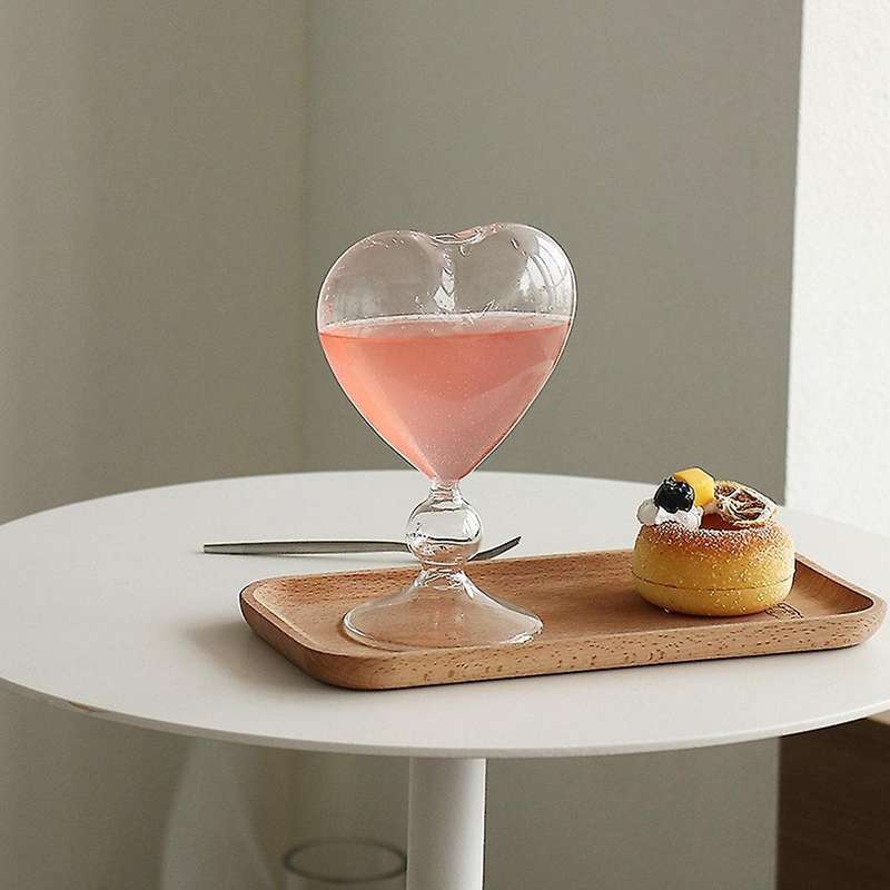 Glass Flower Pots Planter Heart Vase Standing Vase Desktop Decorative