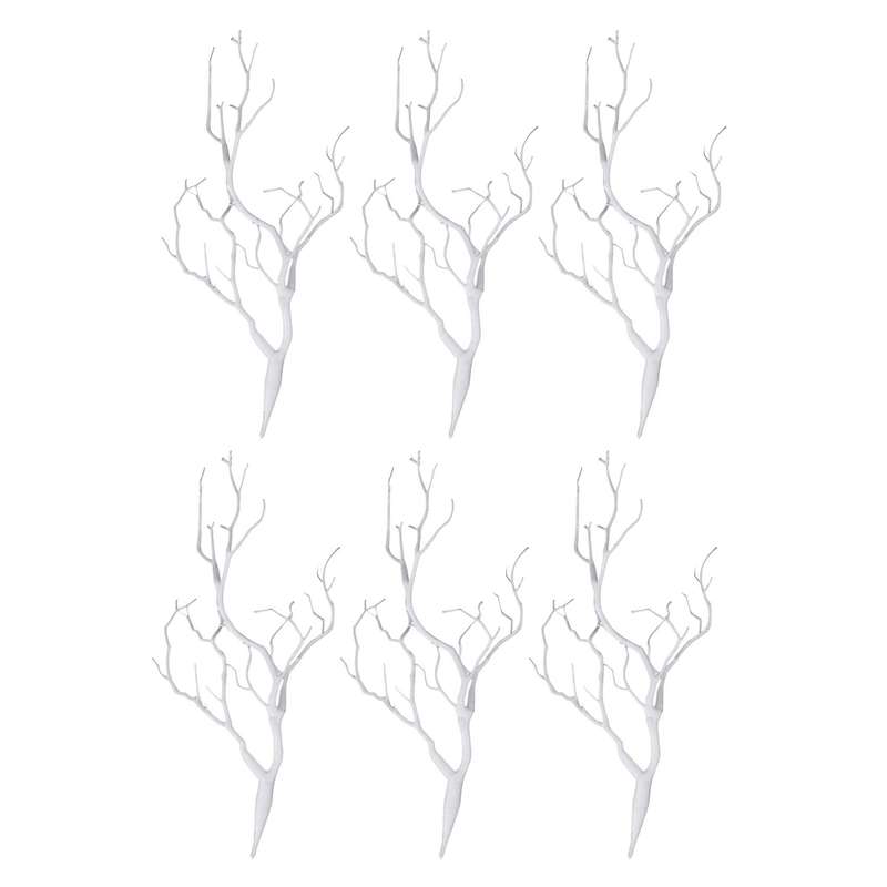 6 X Artificial White Dry Plant Tree Branch Wedding Party Decor