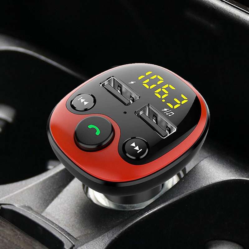 Car Charger for Iphone Mobile Phone Handsfree Fm Transmitter