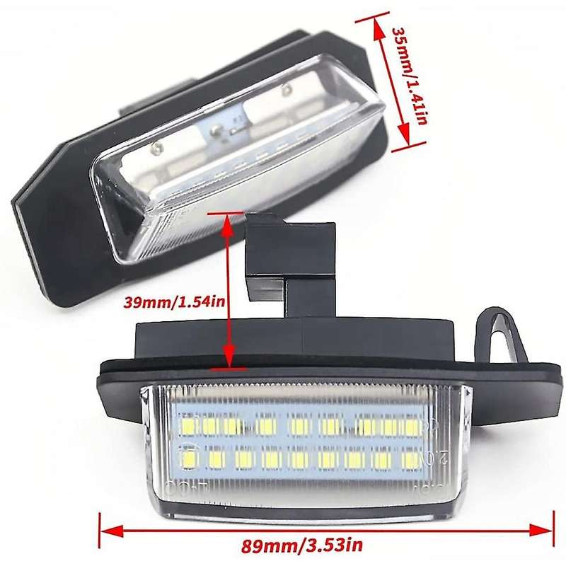2pcs Led License Number Plate Light Lamps for Mitsubishi Outlander