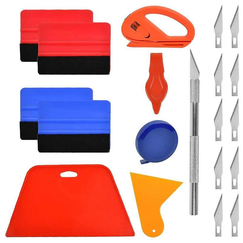 Car Vinyl Wrap Tool Kit, Wrap Squeegee Wallpaper Smoothing Tool