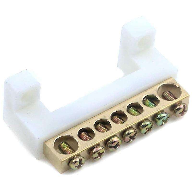 Terminal Ground Bar Kit 7 Positions Brass Terminal Bus Bar Pack Of 5