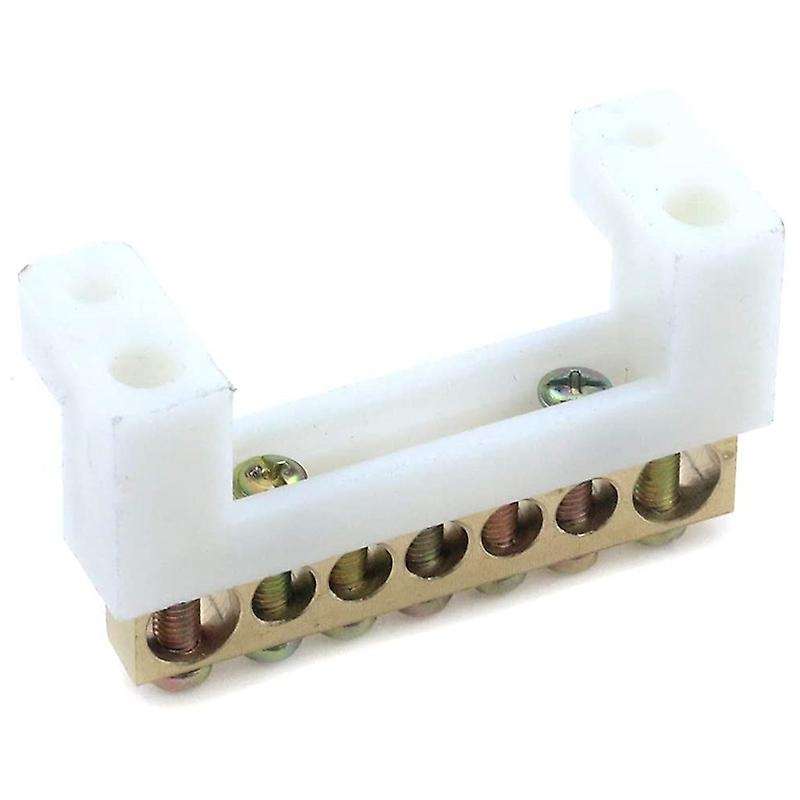 Terminal Ground Bar Kit 7 Positions Brass Terminal Bus Bar Pack Of 5